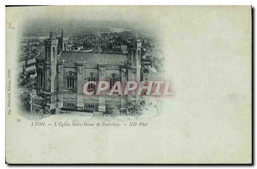 CPA Lyon L'Eglise Notre Dame de Fourviere 