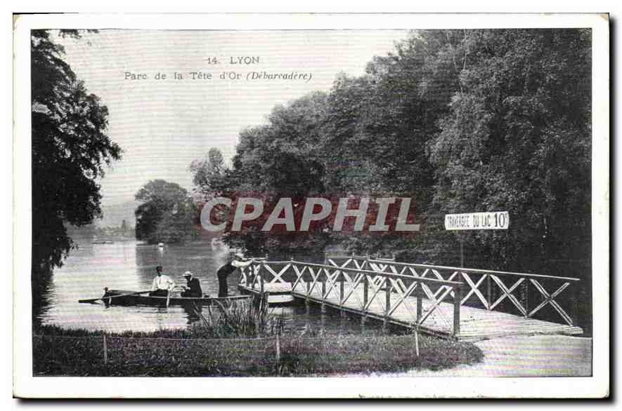 CPA Lyon Parc de la Tete d'Or Debarcadere 