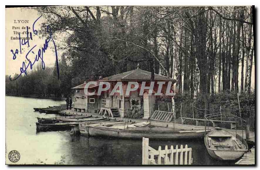 CPA Lyon Parc de la Tete d'Or Embarcadere 