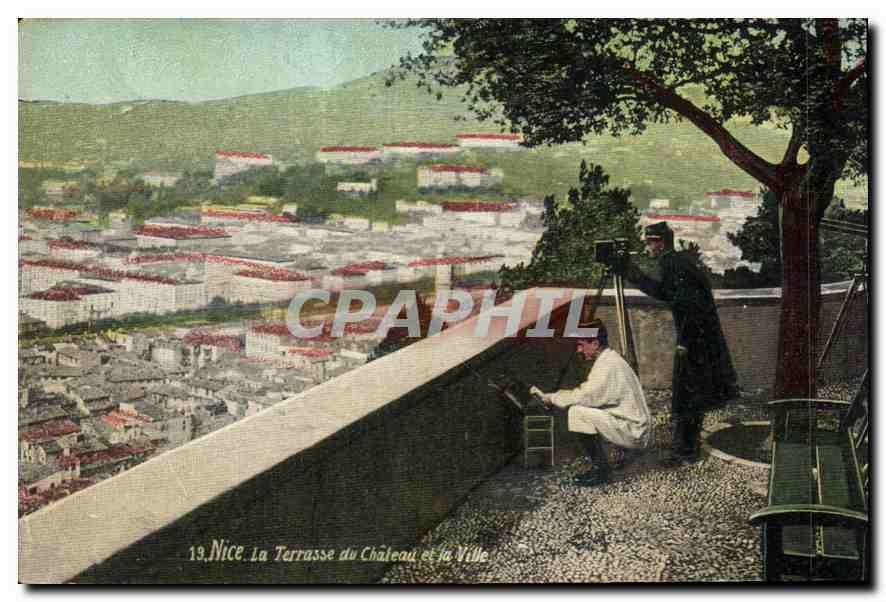 CPA Nice La Terrasse de Chateau et la Ville Militaria