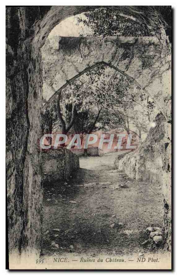 CPA Nice Ruines du Chateau 