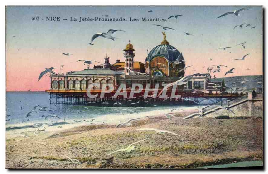 CPA Nice La Jetee Promenade Les Mouettes