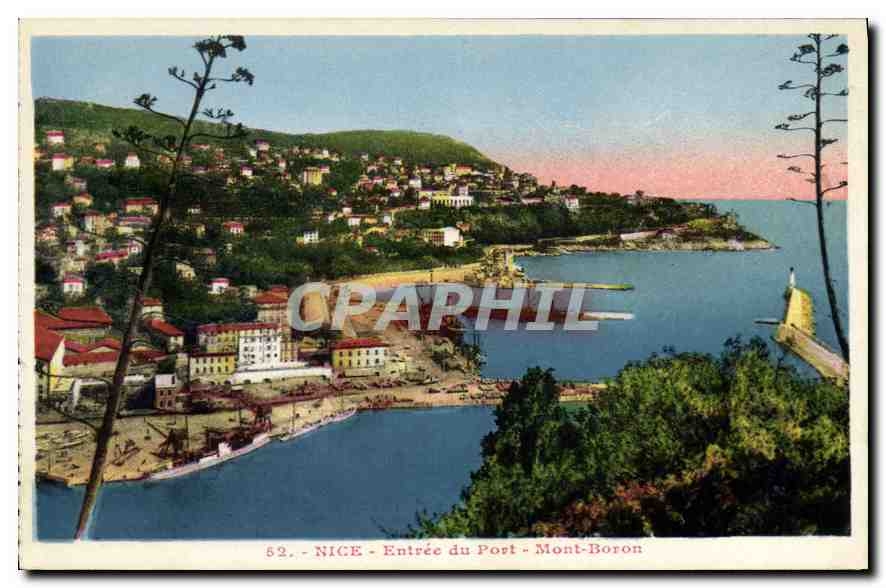 CPA Nice Entree du Post Mont Boron 