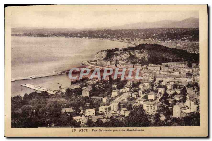CPA Nice Vue generale prise du Mont Boron 