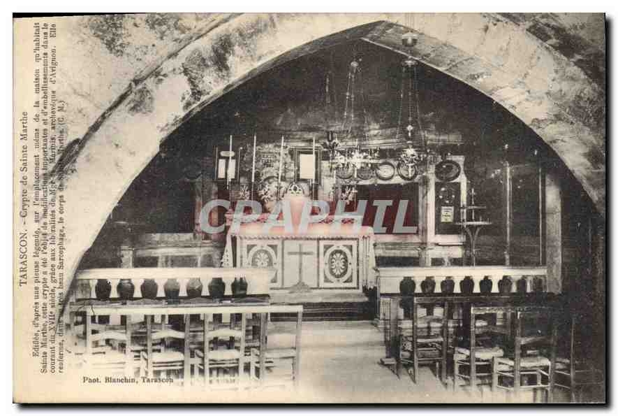 CPA Tarascon Crypte de Sainte Marthe 