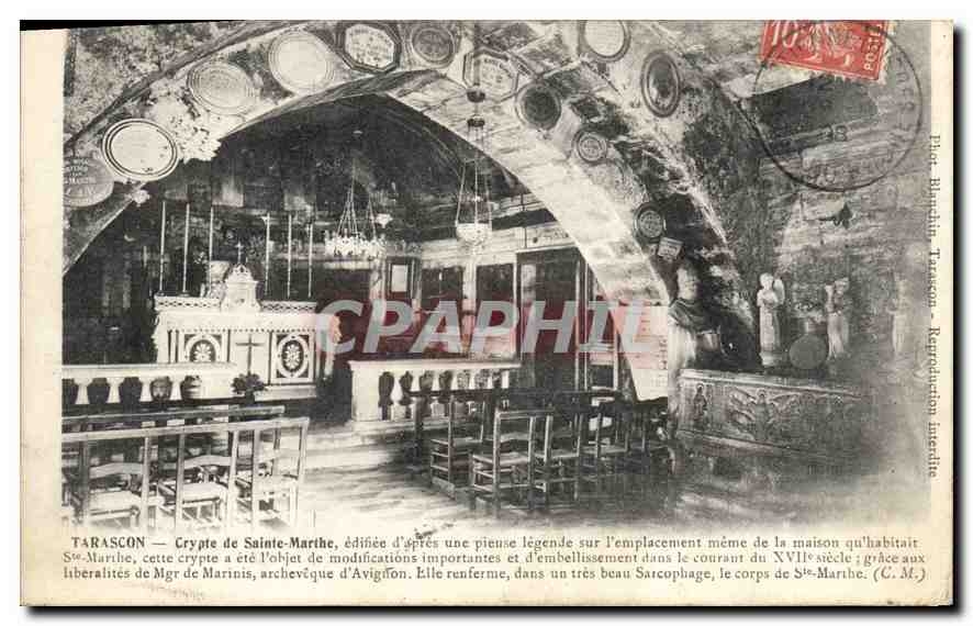 CPA Tarascon Crypte de Sainte Marthe 