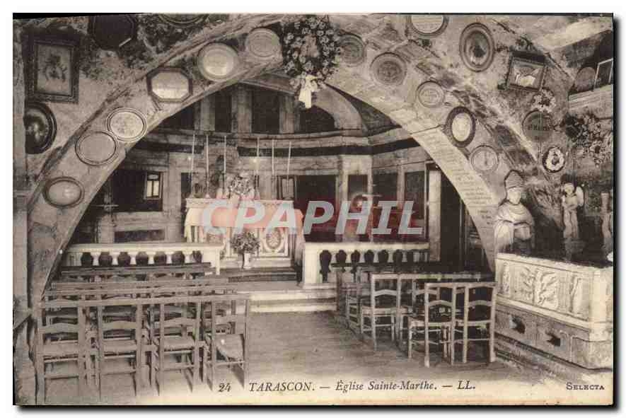 CPA Tarascon Eglise Sainte Marthe 