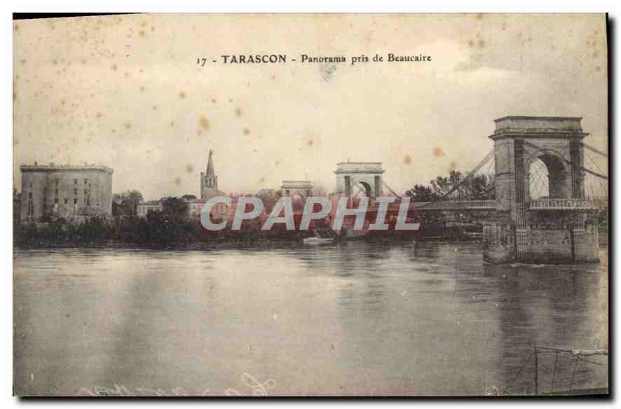 CPA Tarascon Panorama pris de Beaucaire
