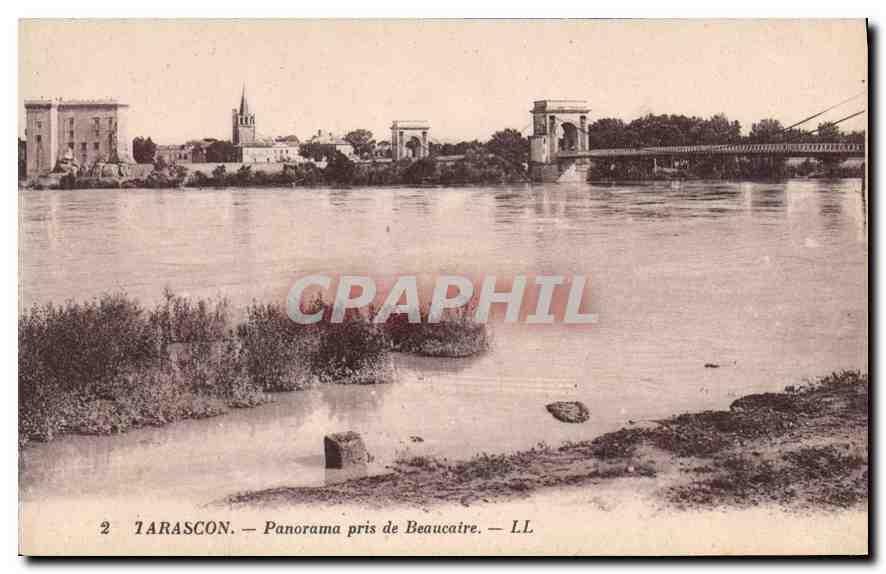 CPA Tarascon Panorama pris de Beaucaire