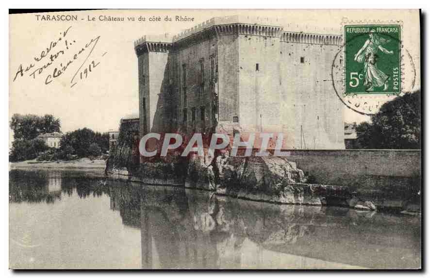 CPA Tarascon Le Chateau vu du cote du Rhone