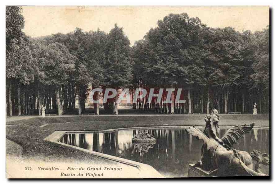 CPA Versailles Parc du Grand Trianon Bassin du Plafond 