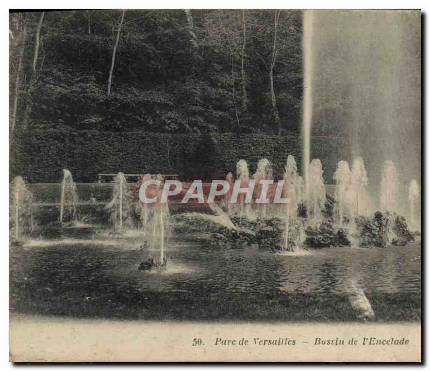 CPA Parc de Versailles Bassin de l'Encelade 