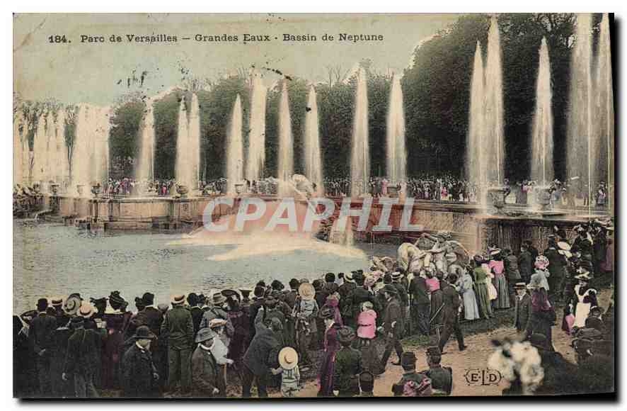 CPA Parc de Versailles Grandes Eaux Bassin de Neptune 