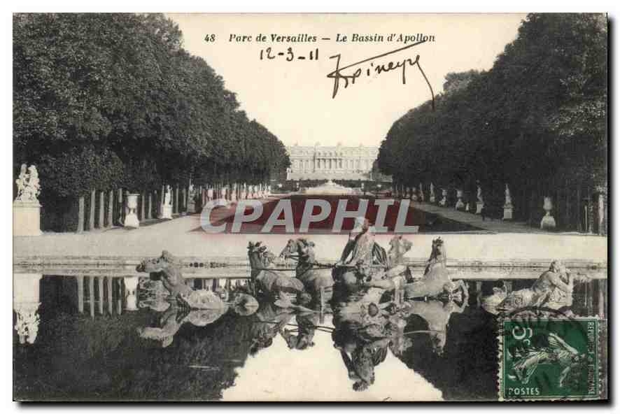 CPA Parc de Versailles Le Bassin d'Apollon 