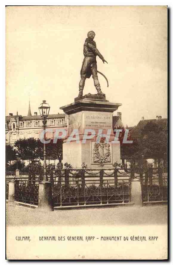 CPA Colmar Denkmal des General Rapp Monument du General Rapp 