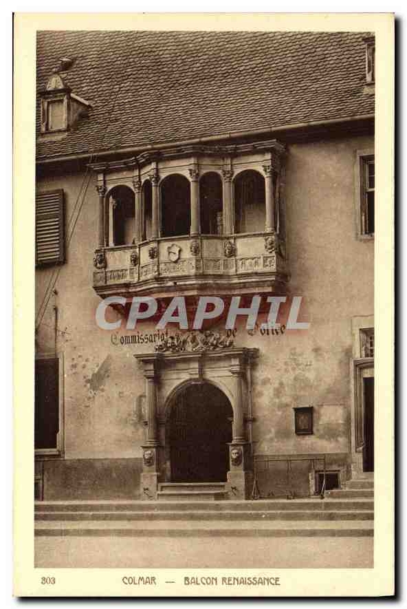 CPA Colmar Balcon Renaissance 