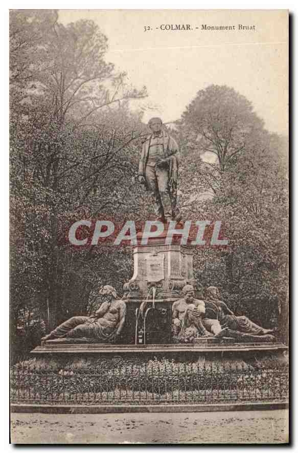 CPA Colmar Monument Bruat 