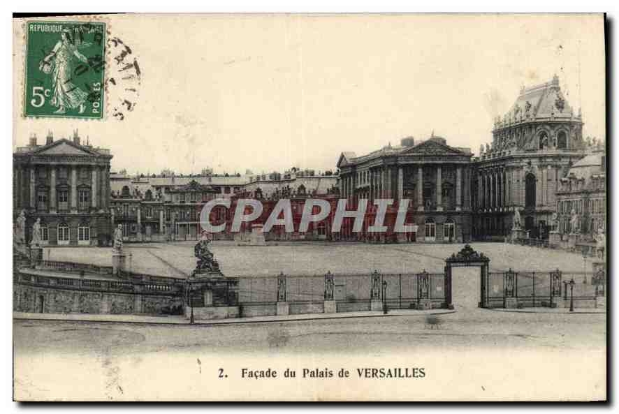 CPA Facade du Palais de Versailles 