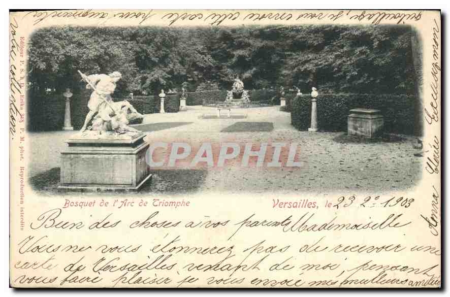 CPA Bosquet de l'Arc de Triomphe Versailles 