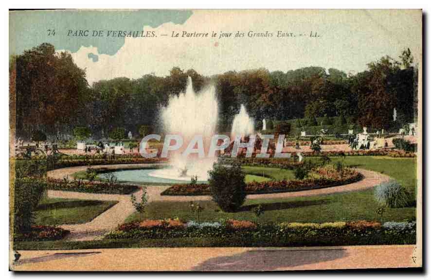 CPA Parc de Versailles Le Parierre le jour des Grandes Eaux 