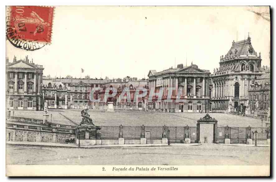 CPA Facade du Palais de Versailles 