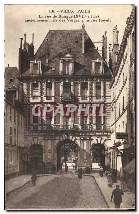 CPA Vieux Paris La rue de Birague XVII siecle 