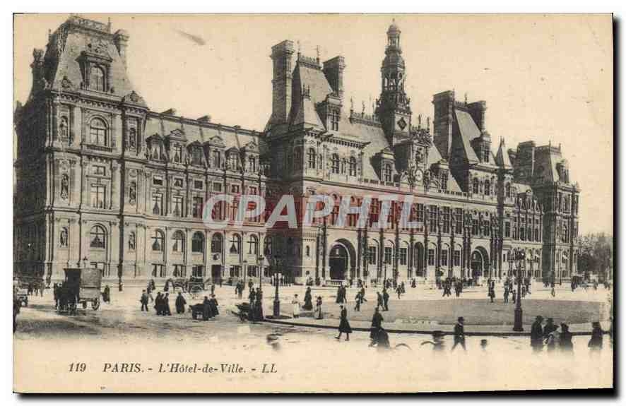 CPA Paris L'Hotel de Ville 
