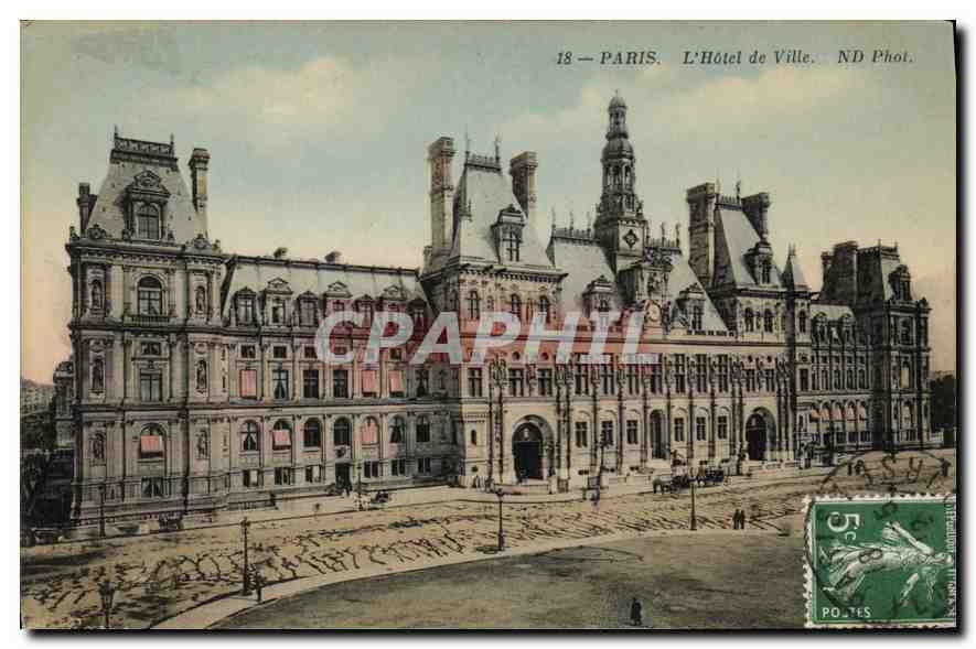 CPA Paris L'Hotel de Ville 