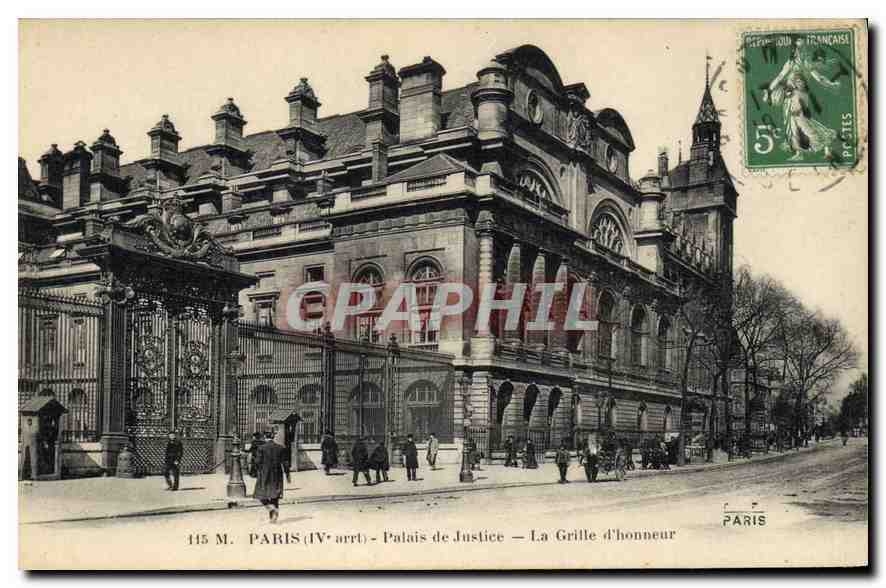 CPA Paris Palais de Justice La Grille d'honneur 
