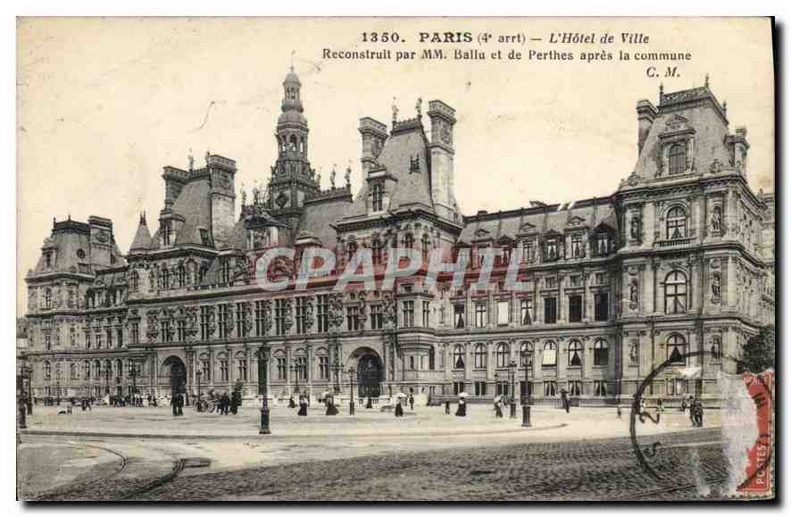 CPA Paris L'Hotel de Ville