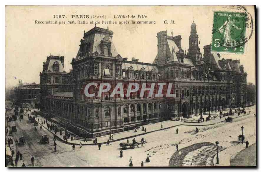 CPA Paris L'Hotel de Ville