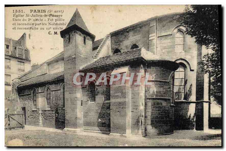 CPA Paris Eglise St Julien le Pauvre 