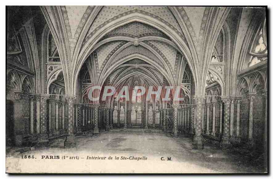 CPA Paris Interieur de la Ste Chapelle 