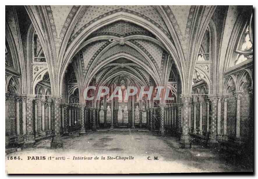 CPA Paris Interieur de la Ste Chapelle 