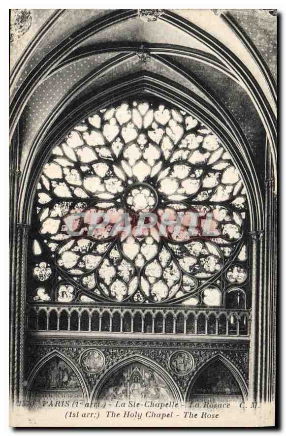 CPA Paris La Ste Chapelle La Rosace 