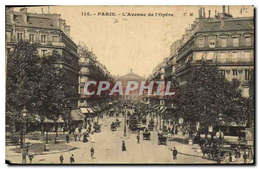 CPA Paris L'Avenue de l'Opera 