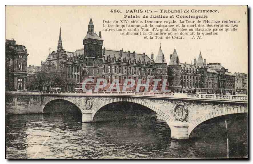 CPA Paris I Tribunal de Commerce palais de justice et Conciergerie