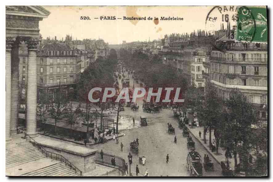 CPA Paris Boulevard de la Madeleine 