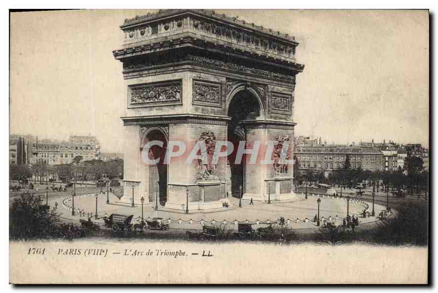 CPA Paris VIII l'Arc de Triomphe