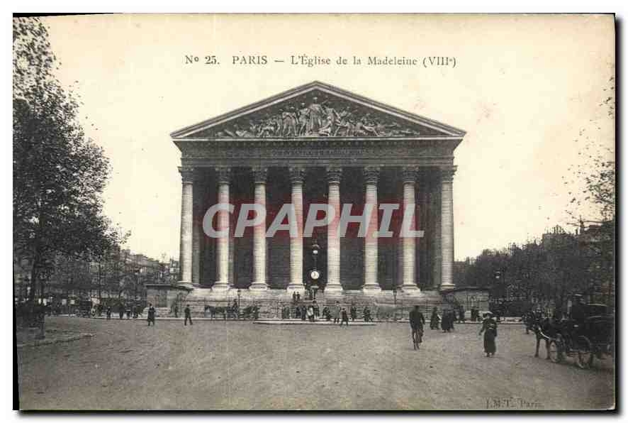 CPA Paris L'Eglise de la Madeleine VIII