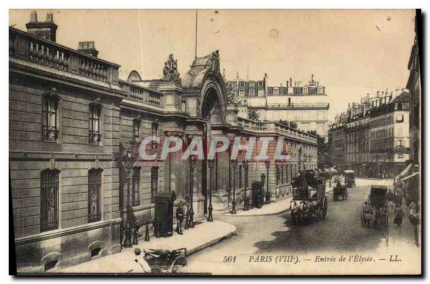 CPA Paris VIII Entree de l'Elysee