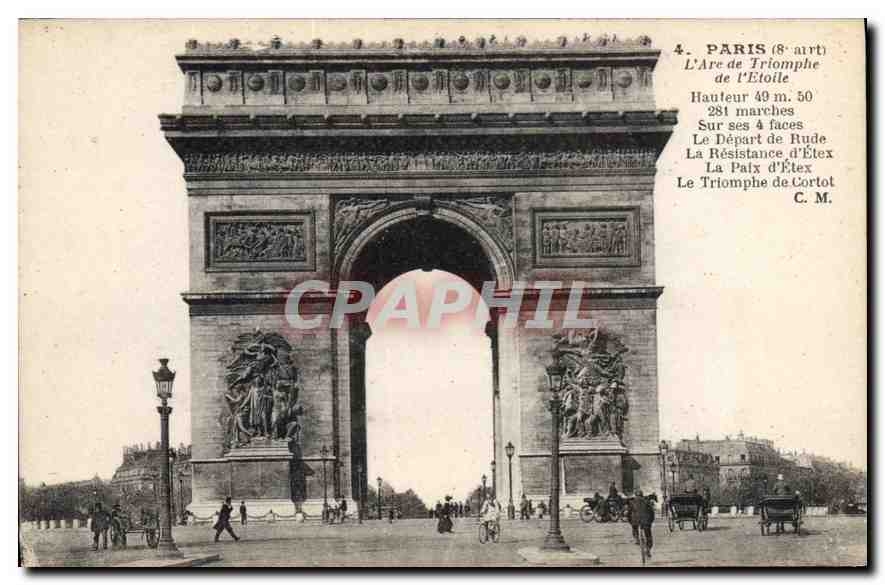 CPA Paris 8 arrt L'Arc de Triomphe de l'Etoile