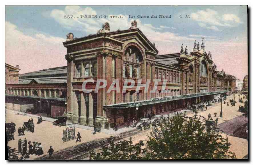 CPA Paris 10 arr La Gare du Nord