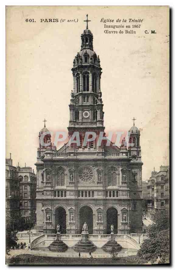 CPA Paris 9 arrt Eglise de la Trinite Inaguree en 1967