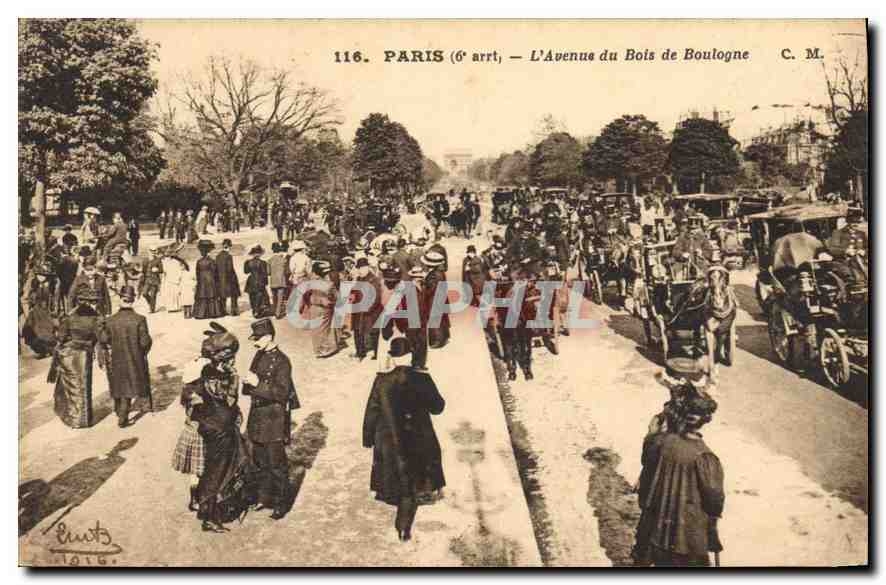 CPA Paris 6 arrt L'Avenue du Bois de Boulogne