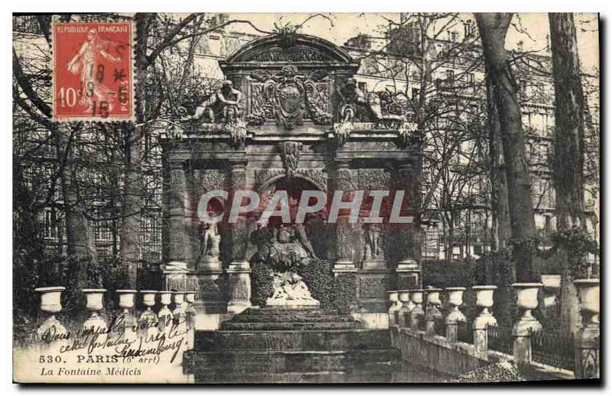 CPA Paris 6e arrt la fontaine Medicis