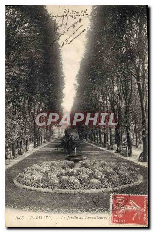 CPA Paris VIe le jardin du Luxembourg