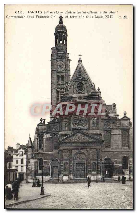 CPA Paris 5e arrt eglise Saint Etienne du Mont commencee sous Francois Ier et terminee sous Louis XI