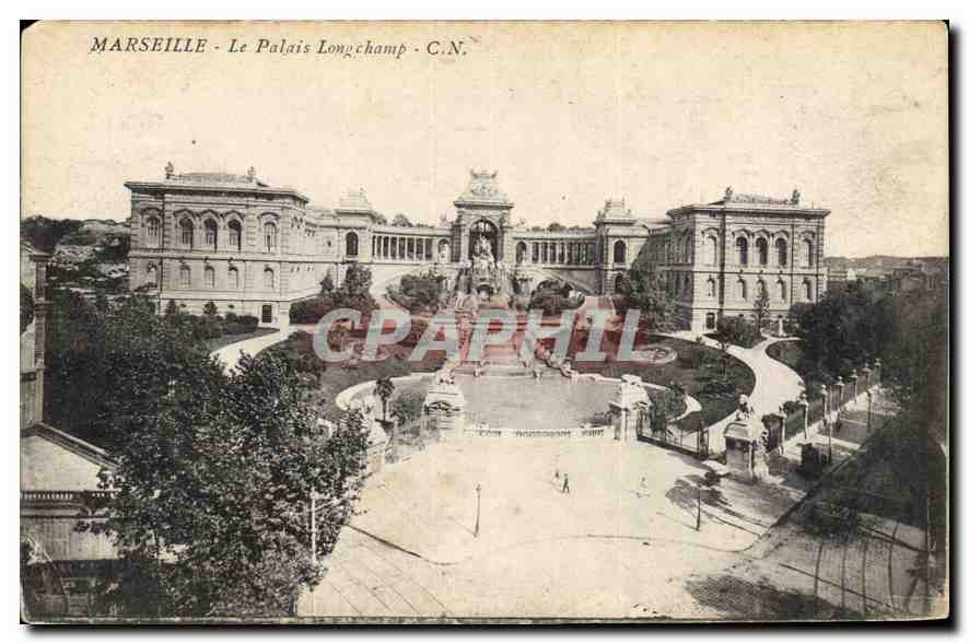 CPA Marseille le palais Longchamp 