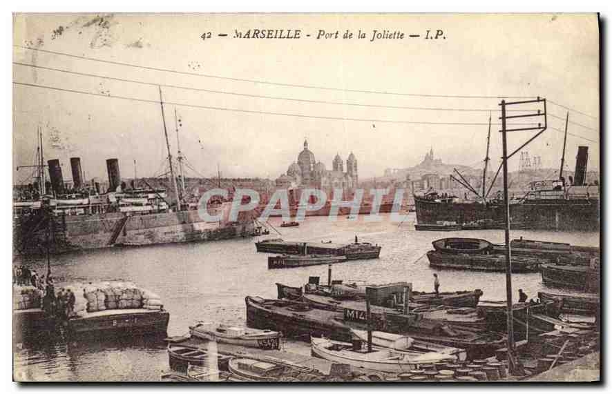 CPA Marseille Port de la Joliette Bateaux